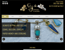 Tablet Screenshot of coinandjewelrygallery.com